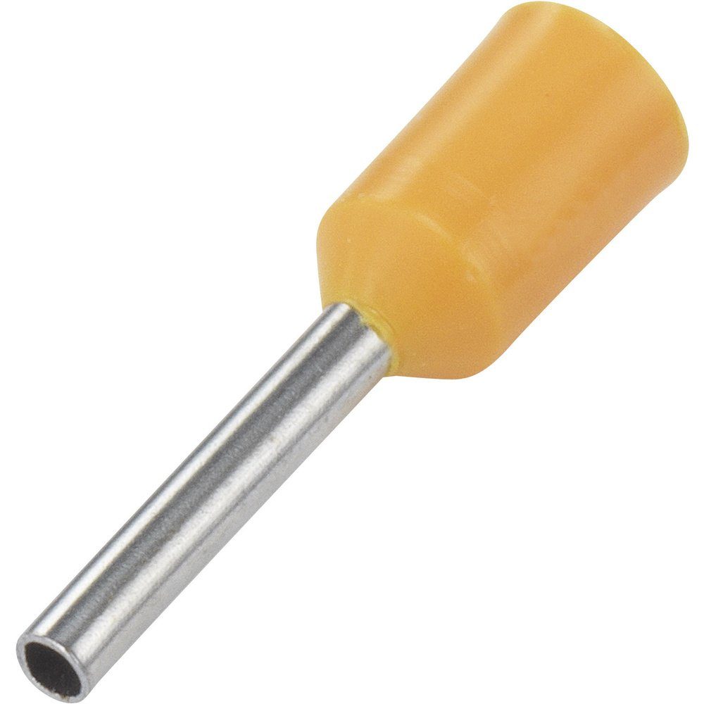 Aderendhülsen TRU COMPONENTS 1091293 Aderendhülse 0.5 mm² Teilisoliert Orange 100 St