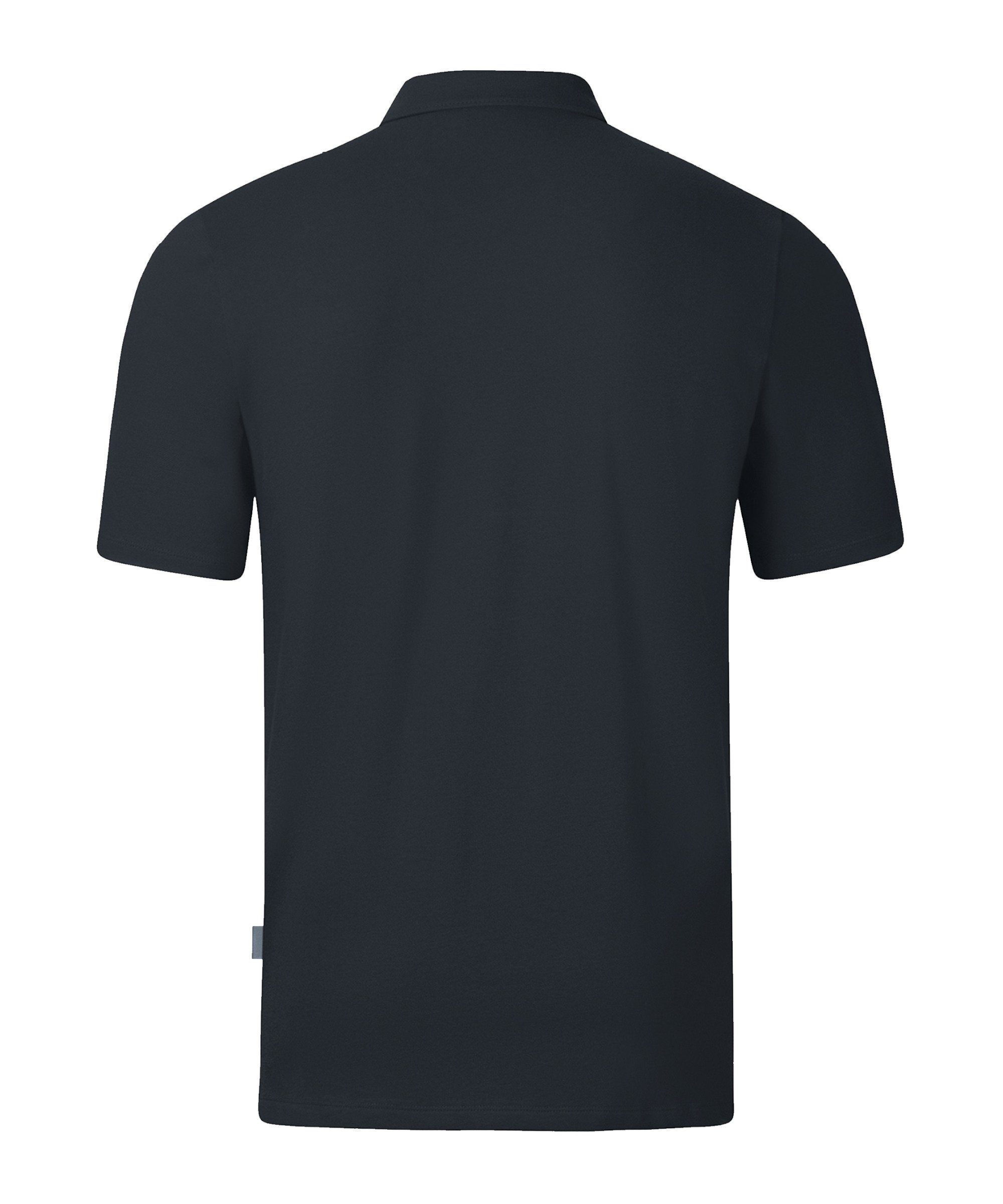 Jako T-Shirt Organic default grau Stretch Shirt Polo