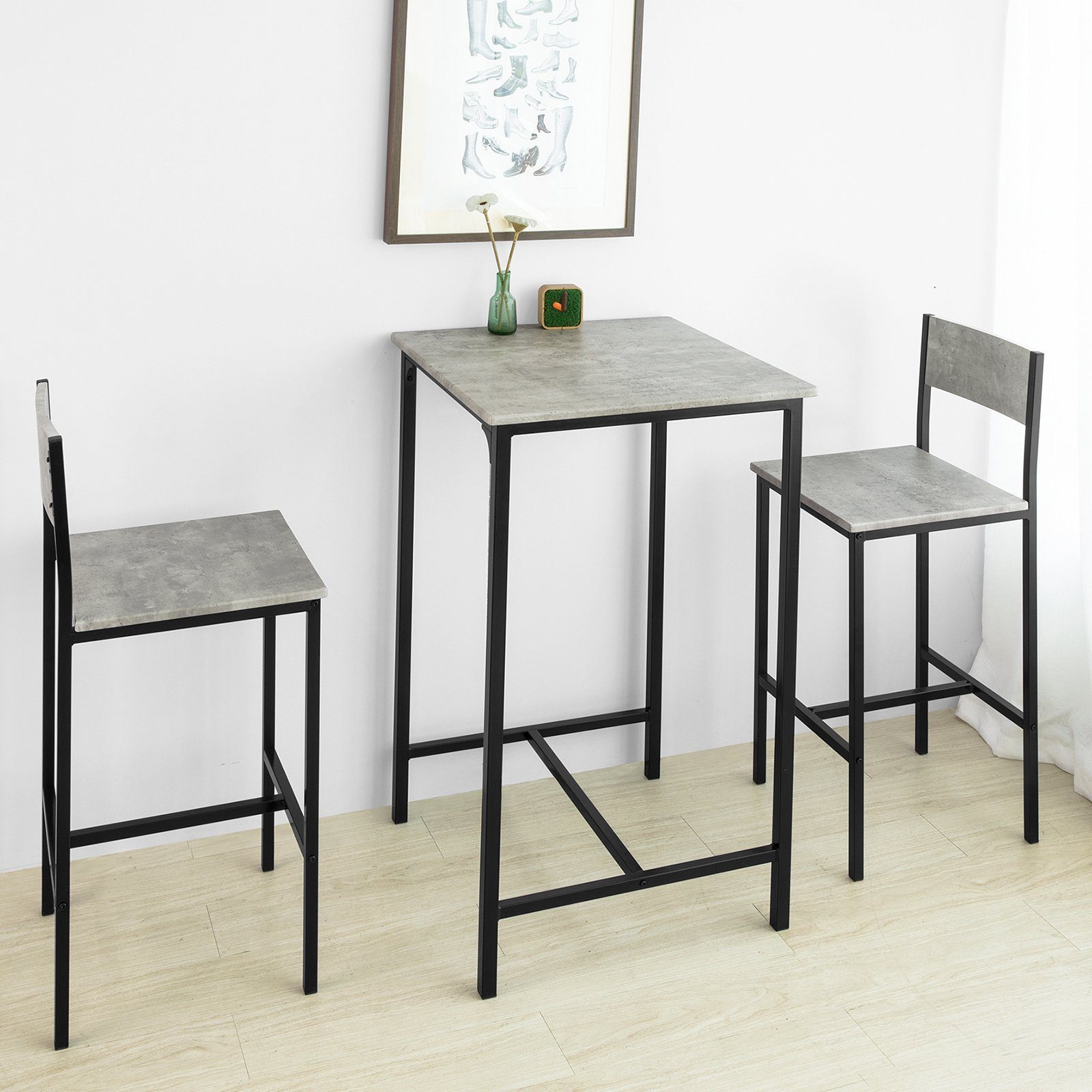 SoBuy Bartisch OGT27, 3-teilig Bartisch mit günstig online kaufen