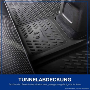 ELMASLINE Auto-Fußmatten Gummi (4 St), für VW GOLF 7, (2014-2020) - 3D Gummifußmatten mit hohem Rand
