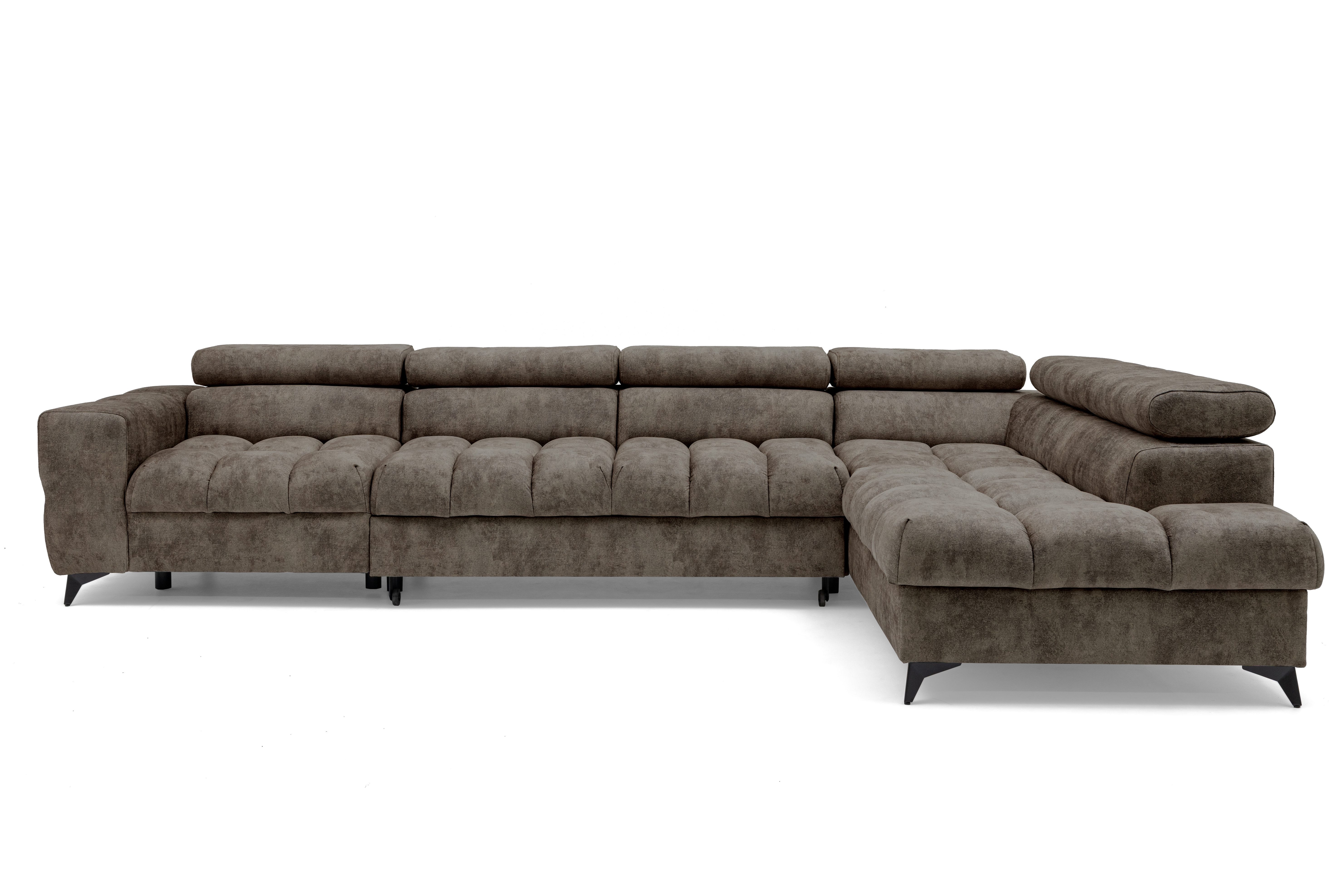 NEXT COLLECTION Ecksofa Pudding Maxi, Elegante starke Steppung, mit Bettkas günstig online kaufen