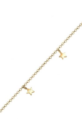 Elli Fußkette Sterne Fußkette im Astro Style 925 Silber