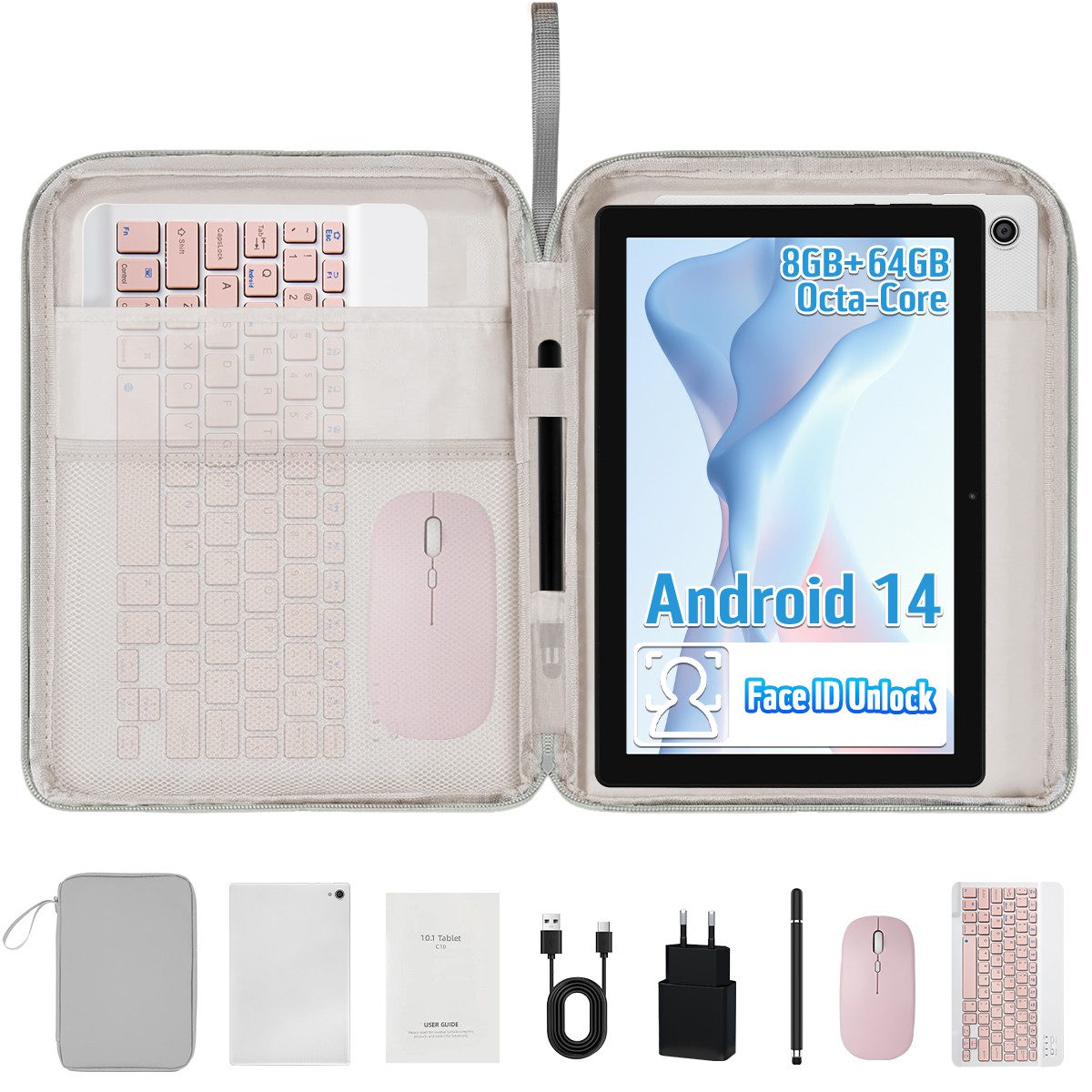 Artikel klicken und genauer betrachten! - Dieses 10-Zoll-Tablet bietet eine 8-Megapixel-Rückkamera und eine 5-Megapixel-Frontkamera für beeindruckende Fotos und Videos.   Der leistungsstarke Prozessor, der langanhaltende Akku und der großzügige Speicher ermöglichen eine reibungslose Nutzung für Arbeit und Unterhaltung unterwegs.   Android 14 sorgt mit erweiterten Datenschutz- und Sicherheitsfunktionen für umfassenden Schutz Ihrer Daten und präzise Kontrolle über Anwendungsberechtigungen. | im Online Shop kaufen