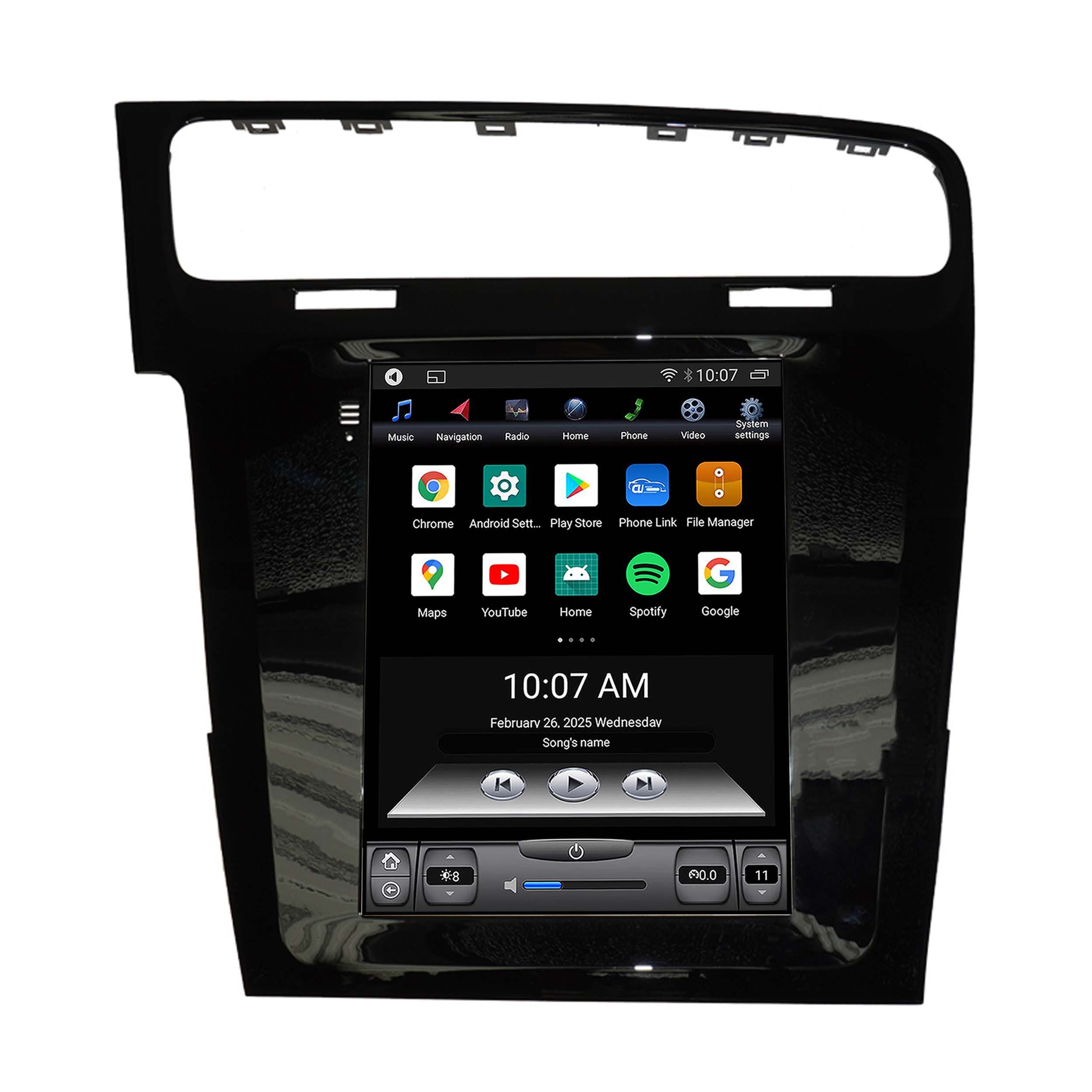 TAFFIO Für VW Golf 7 9.7" Touchscreen Android Autoradio GPS Navi CarPlay Einbau-Navigationsgerät