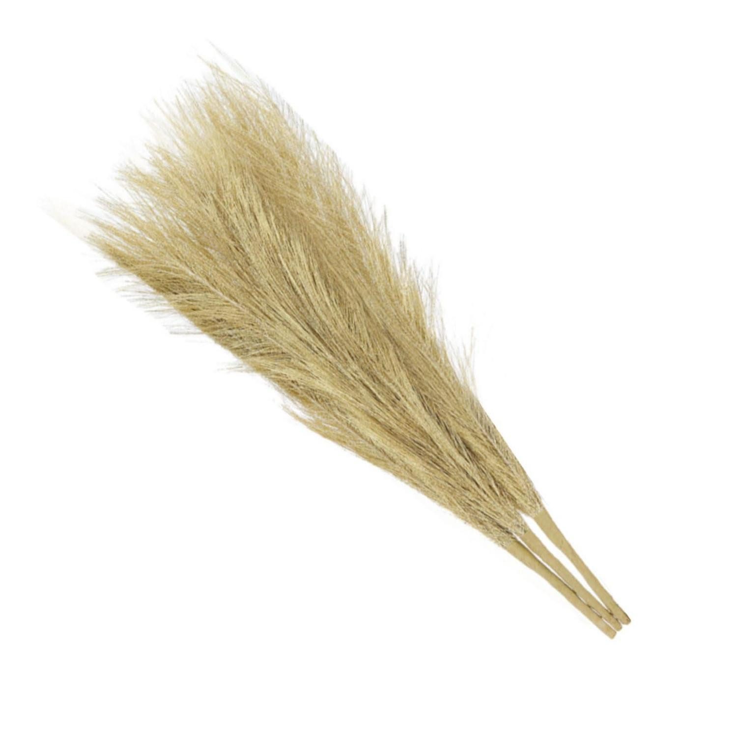 Kunstgras Pampasgras Deko 3er Set Golden, LuxusKollektion, Höhe 45 cm