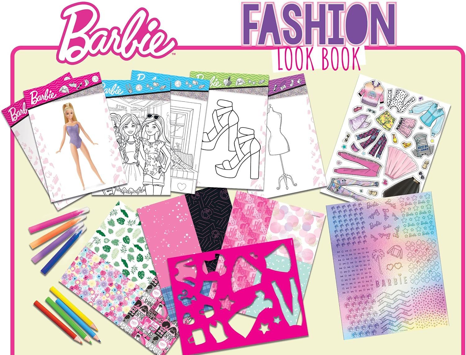Lisciani Kreativset Barbie - Fashion Trend Look Book