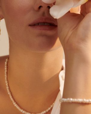 Pernille Corydon Perlenarmband Liberty Armband Damen 16-19 cm, Silber 925, 18 Karat vergoldet