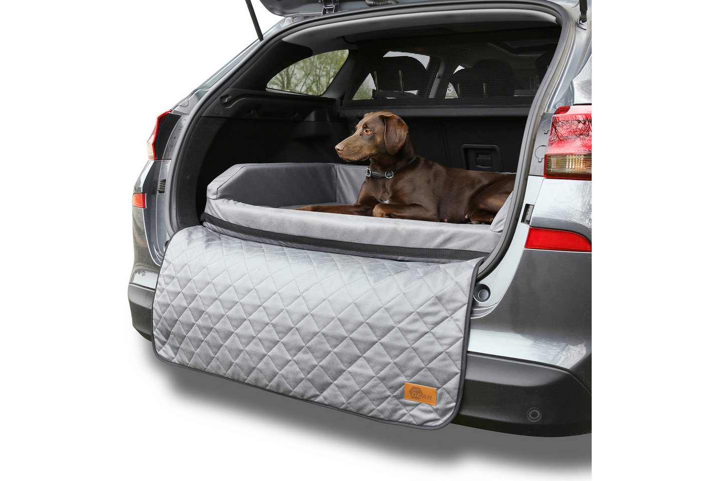 yourGEAR Tierbett your GEAR Termoli 100x70cm Hundebett Auto Kofferraum Ladekantenschutz