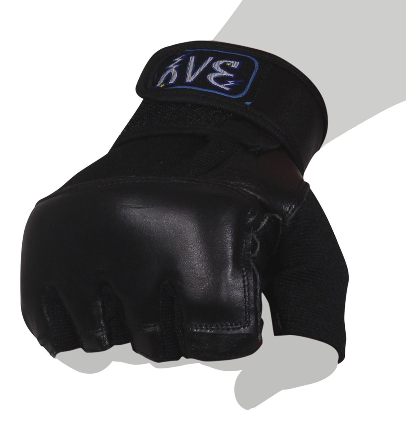 BAY-Sports Sandsackhandschuhe Orbit Boxhandschuhe Sandsack Boxsack Handschutz schwarz, Leder, sehr robust, S - XL