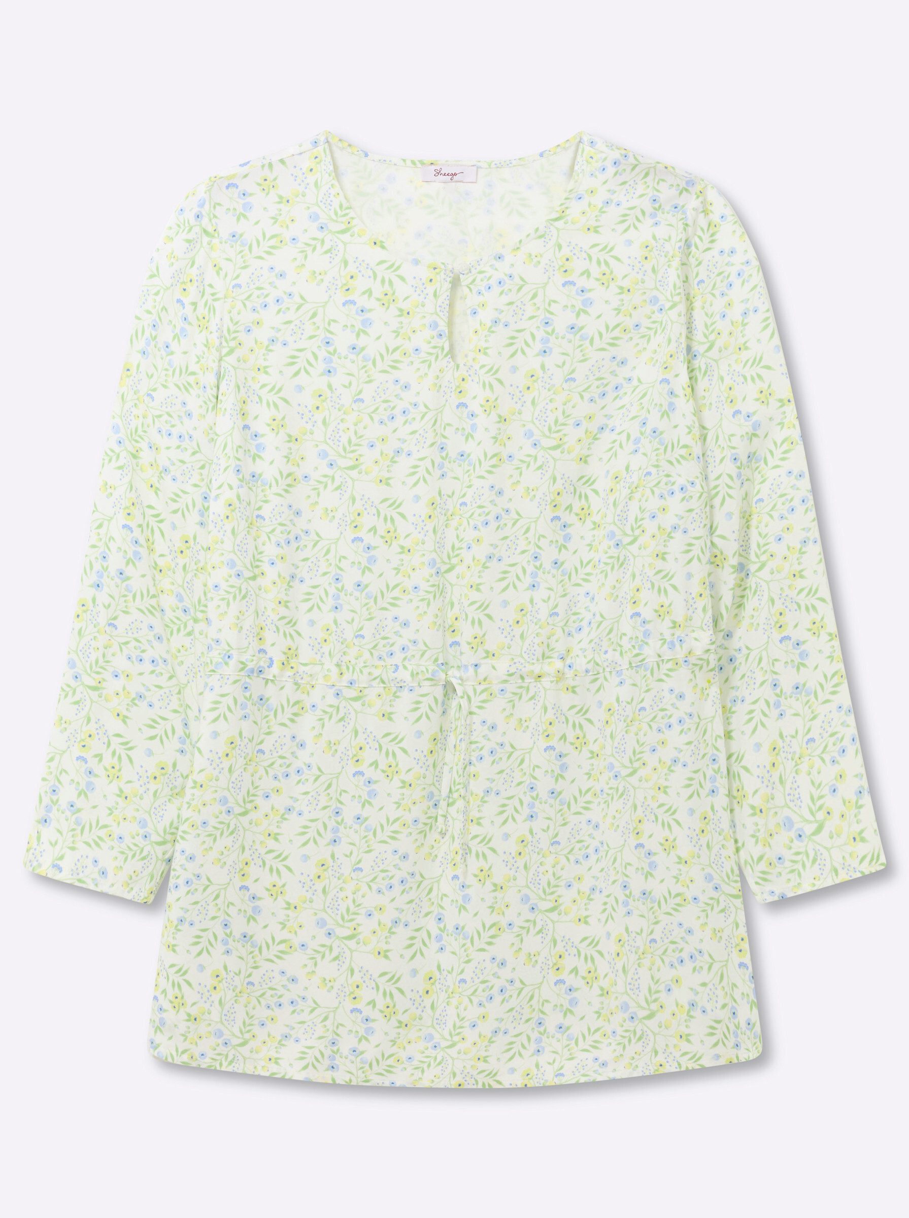 Sheego Klassische Bluse Tunika Langarm