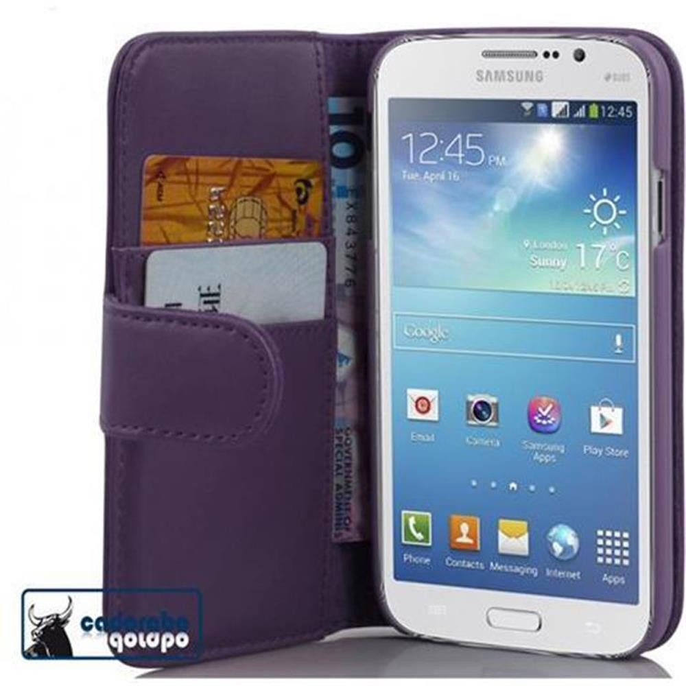 Cadorabo Handyhülle für Samsung Galaxy MEGA 5.8 Hülle Samsung Galaxy MEGA 5.8, Klappbare Handy Schutzhülle - Hülle - mit Standfunktion und Kartenfach