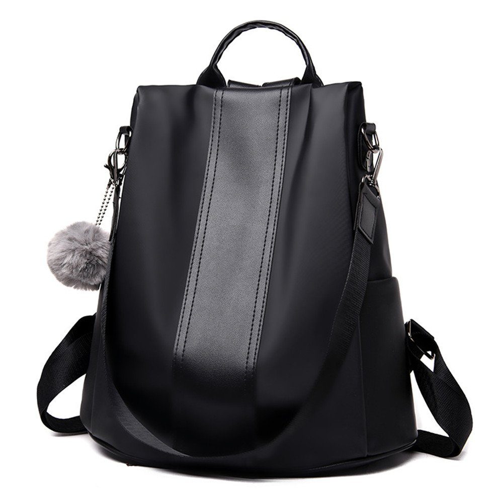 Diebstahl Damen Rucksack,Cityrucksack,Freizeitrucksack,Reiserucksack, Schultertasche,Elegantes Platzwunder black Anti Reiserucksack XDeer