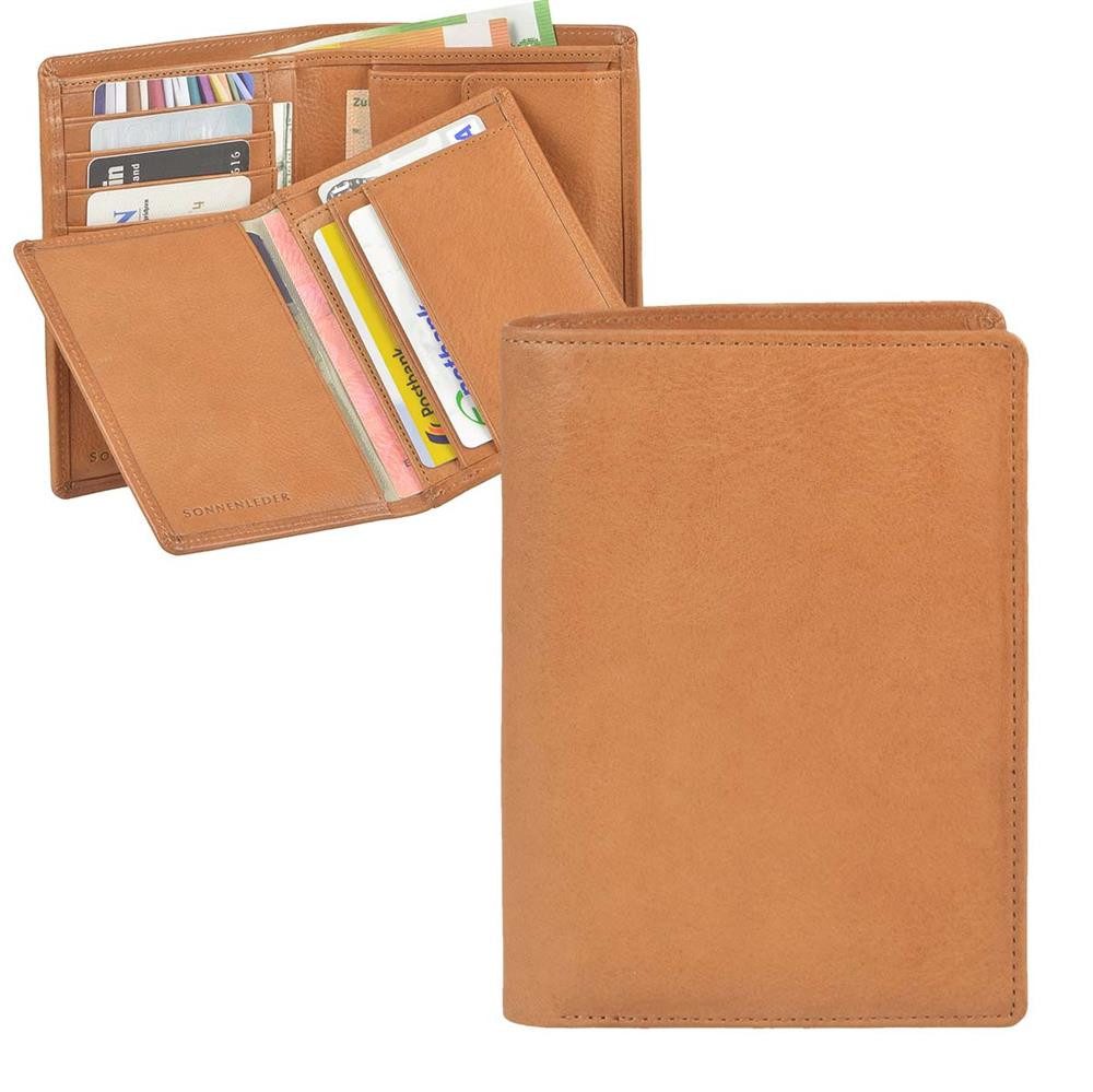 Sonnenleder Geldbörse Rhein, Herrenbörse, Portemonnaie, Hochformat, herausnehmbares Kartenetui