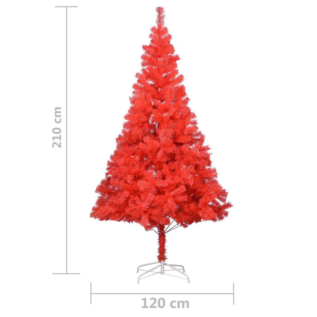 Rot Ständer furnicato cm PVC Weihnachtsbaum Künstlicher 210 mit