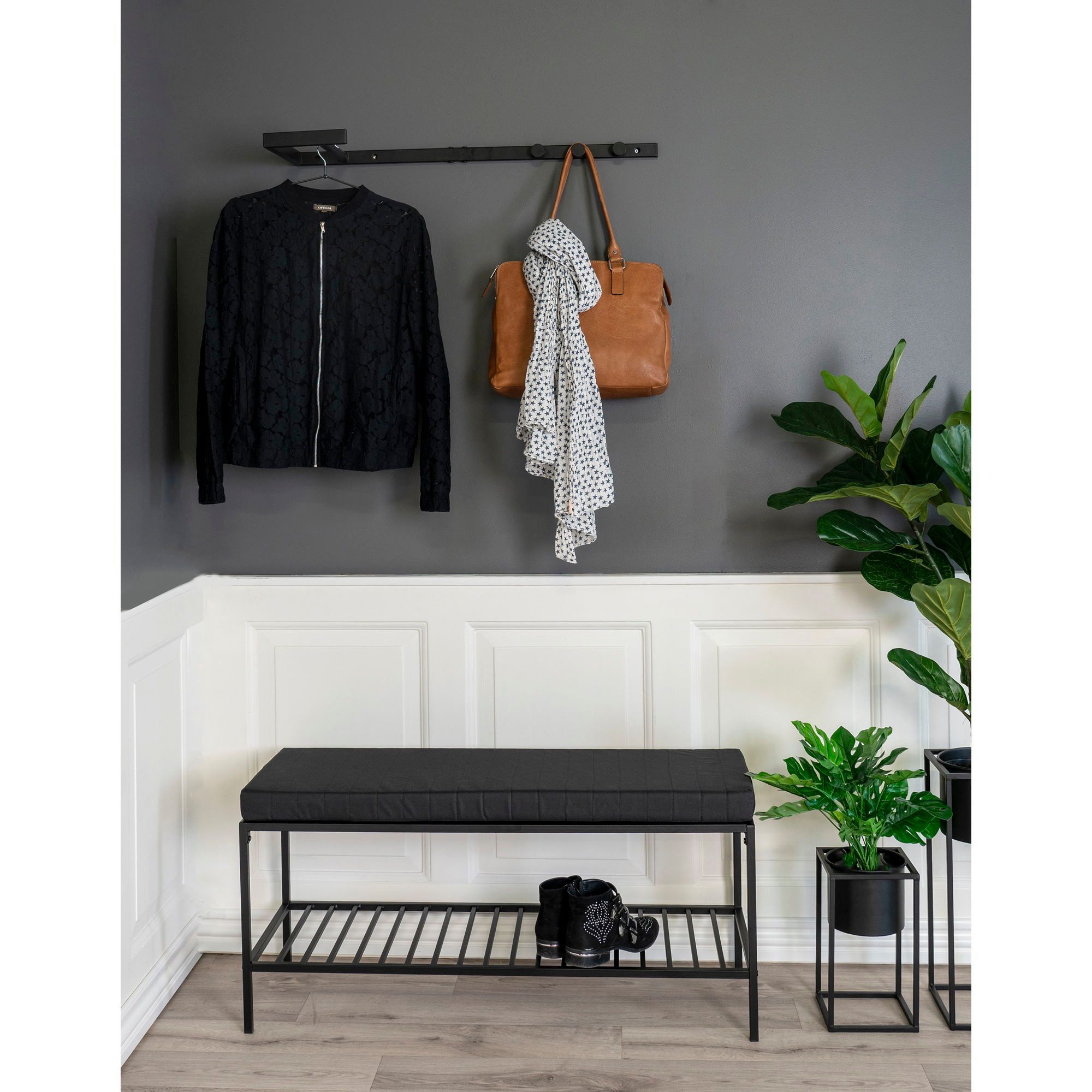 tinkaro Kleiderständer Trento Metall Schwarz, (1 günstig online kaufen