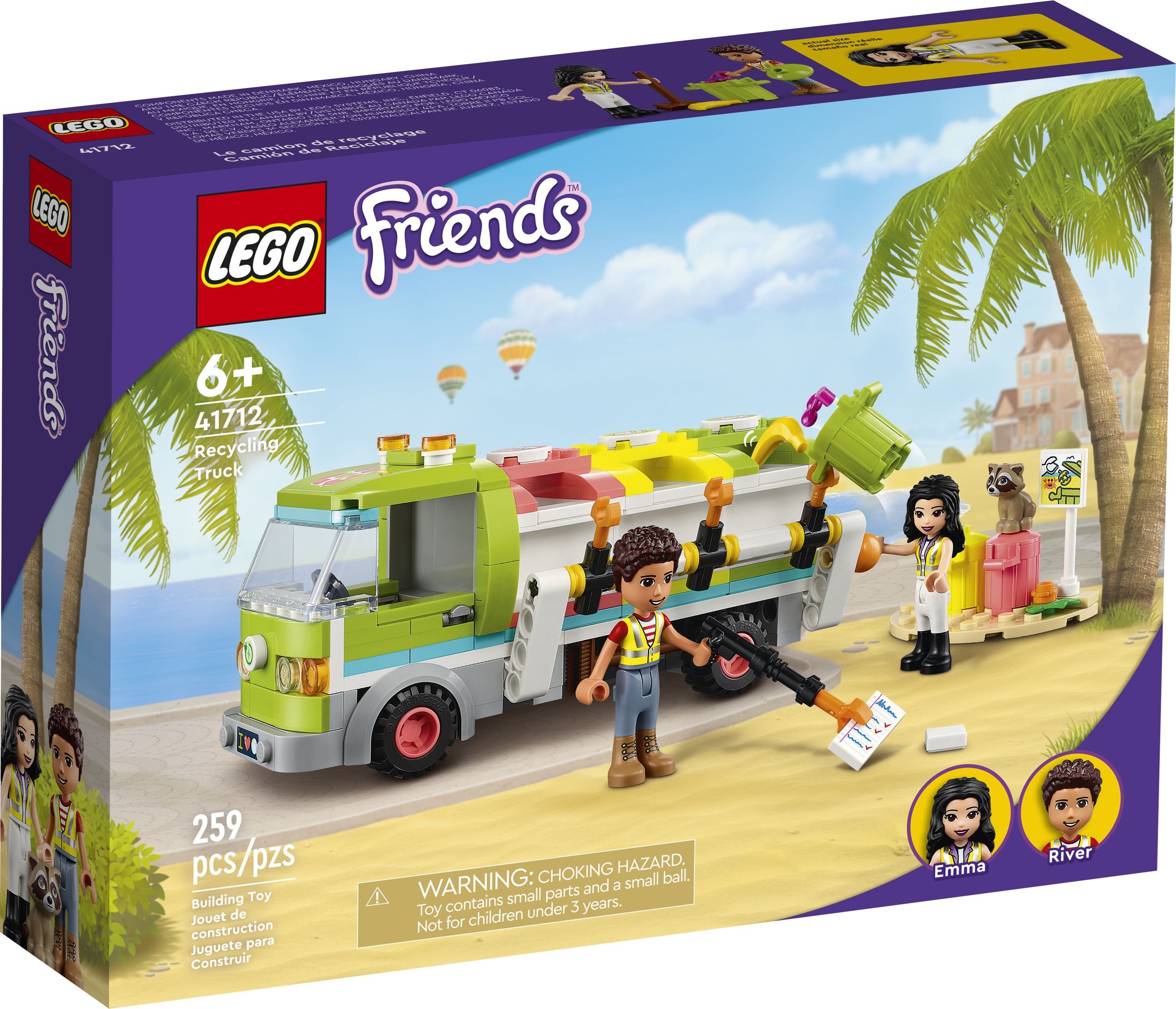 LEGO® LEGO® Friends 41712 Recycling-Auto Konstruktionsspielsteine, (259 St)