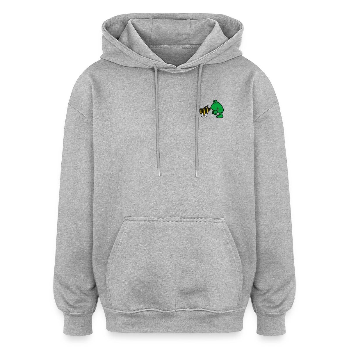 Spreadshirt Hoodie Janosch Frosch & Tigerente Kuss Stick Unisex Oversize Hoodie (1-tlg)