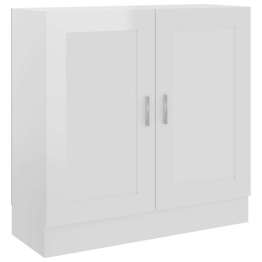 furnicato Bücherregal Bücherschrank Hochglanz-Weiß 82,5x30,5x80 cm günstig online kaufen