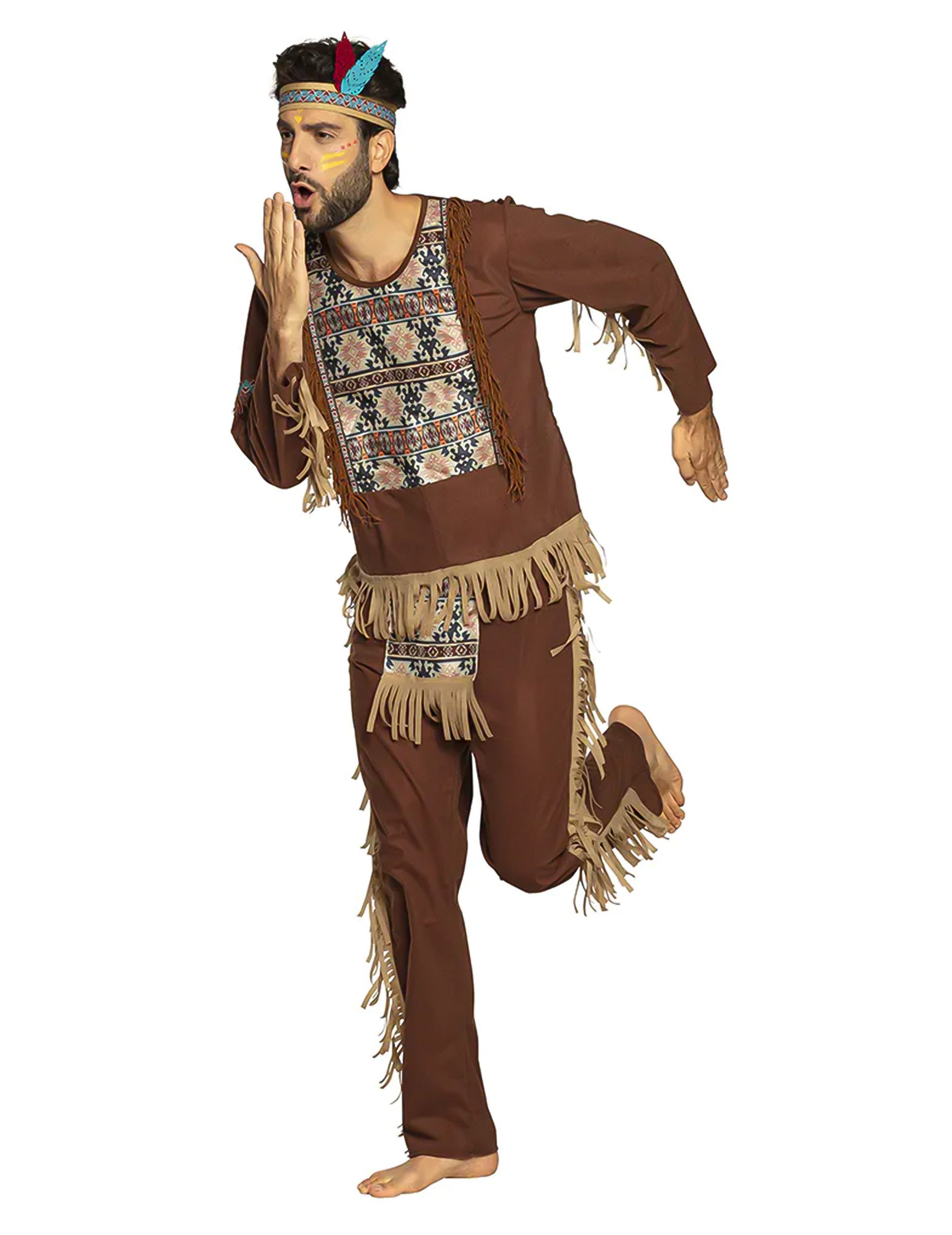 Boland Cowboy-Kostüm -Kostüm Karneval-Kostüm für Herren braun-beige-blau