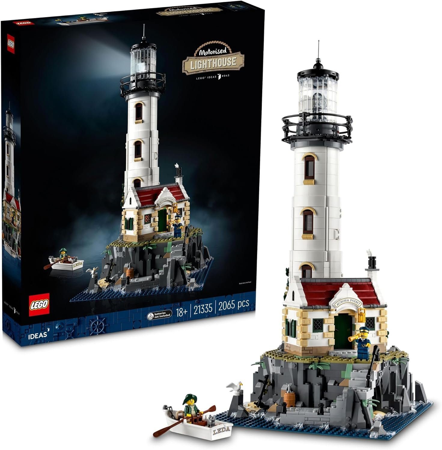 LEGO® Ideas - Der mo­to­ri­sier­te Leucht­turm (21335) Konstruktions-Spiels günstig online kaufen