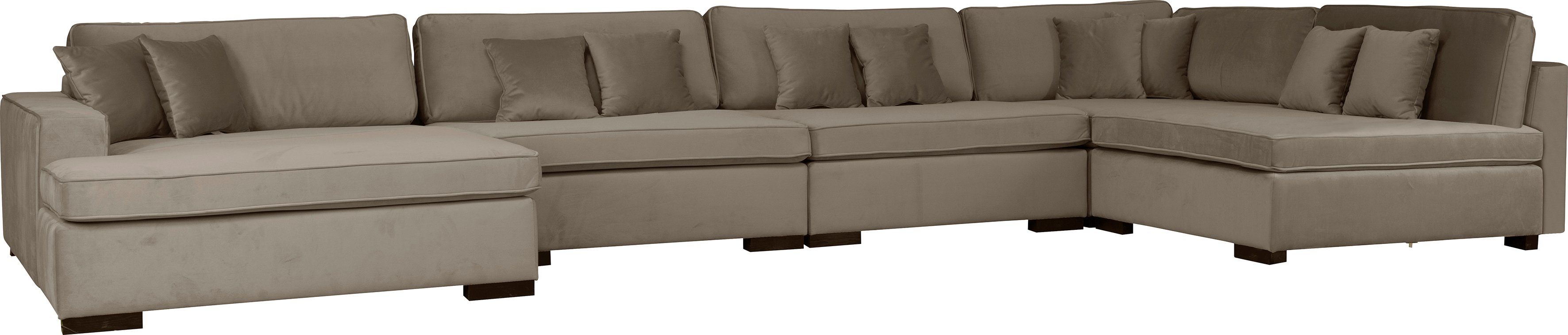 Home affaire Wohnlandschaft Skara U-Form, Lounge-Sofa günstig online kaufen