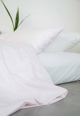 Bettwäsche Perkal Bettwäsche Set MAJULI Stripes, MELA, Im Set: ein Bettdecken- und ein Kopfkissenbezug