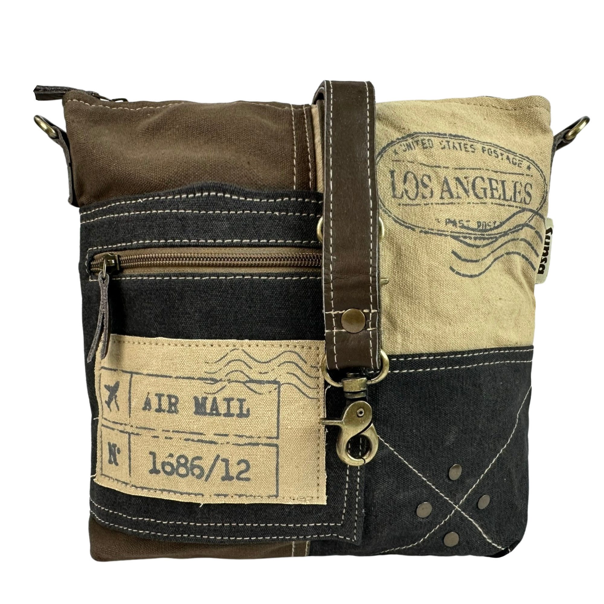 Umhängetasche Sunsa Umhängetasche Vintage Schultertasche Canvas Crossbody Tasche Bag