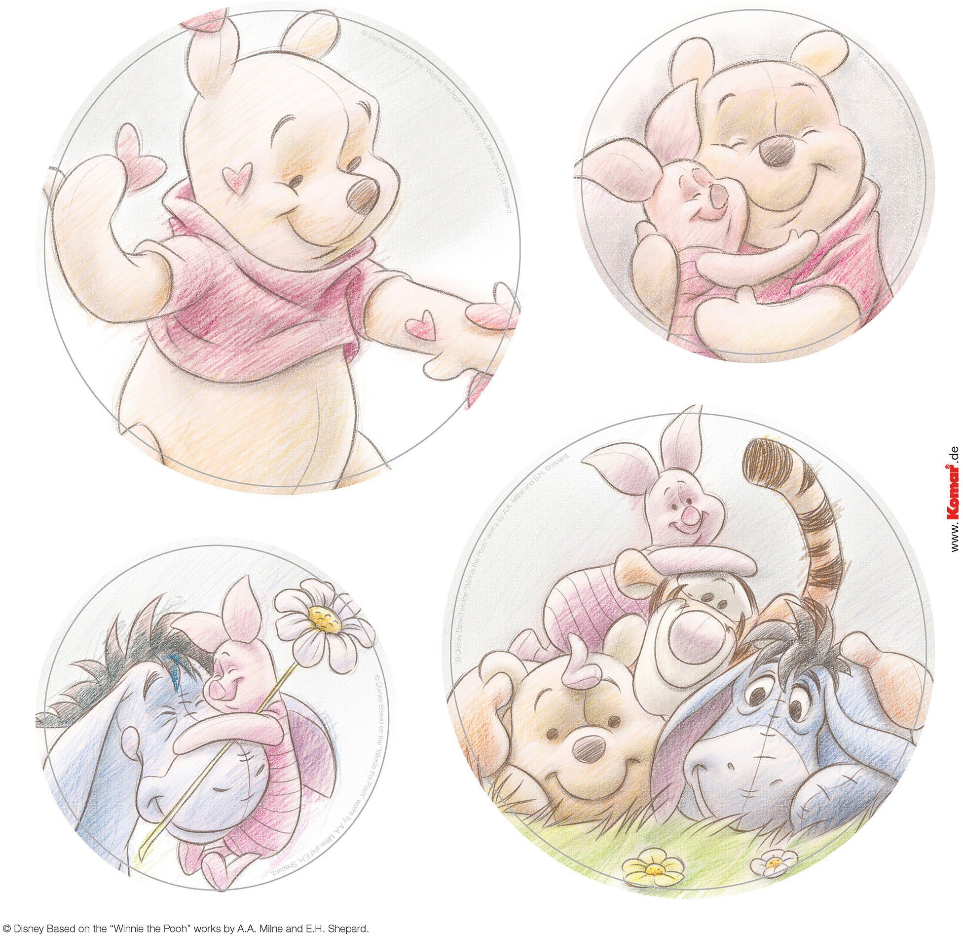 Komar Fensterdekoration Winnie the Pooh Wonderful, Fenstersticker
