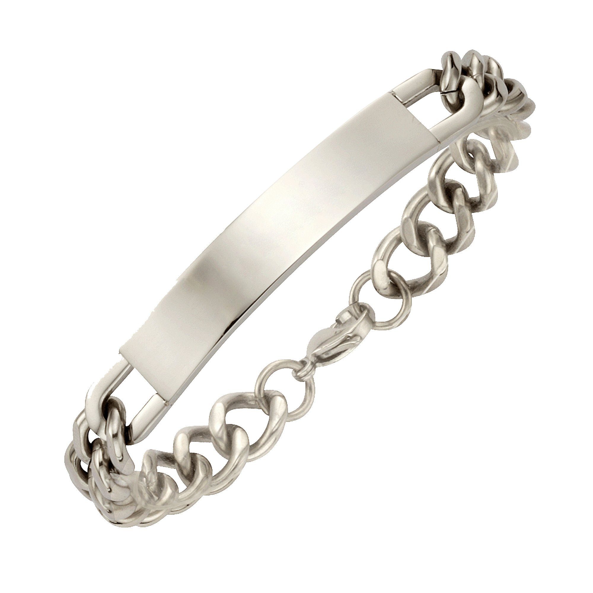 Firetti Armband Schmuck Geschenk Armkette ID-Platte, Doppelpanzerkette