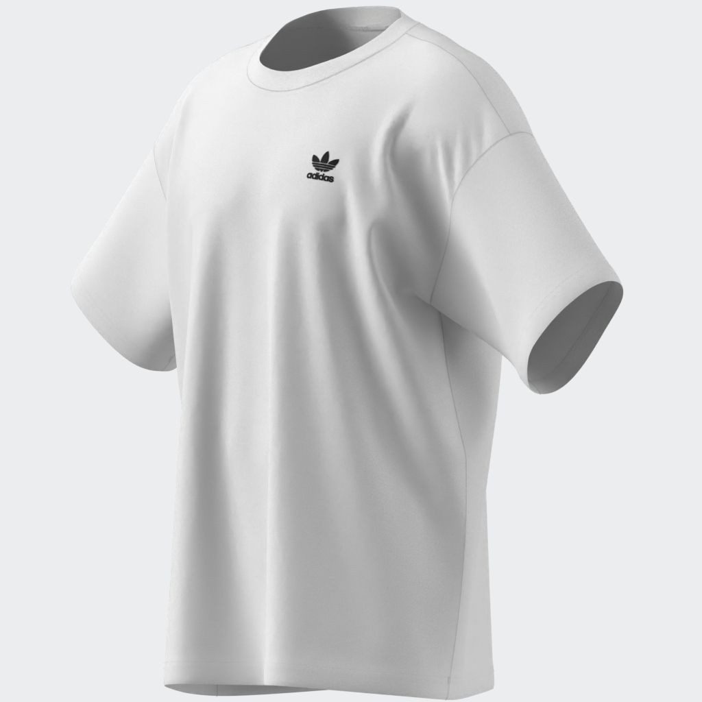 adidas Originals T-Shirt ESS OS TEE lockere Silhouette, mit geripptem Rundhalsausschnitt, aus Baumwolle