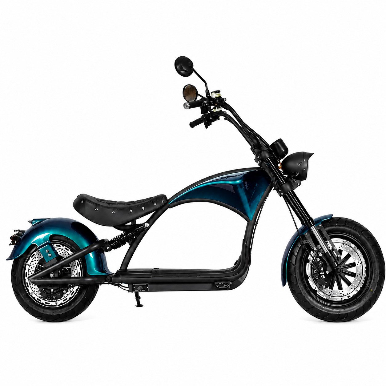 TZIpower E-Motorroller E-Chopper mit Straßenzulassung 2000W 60V 30AH 45km/h COC EEC, 2000 W, 45 km/h