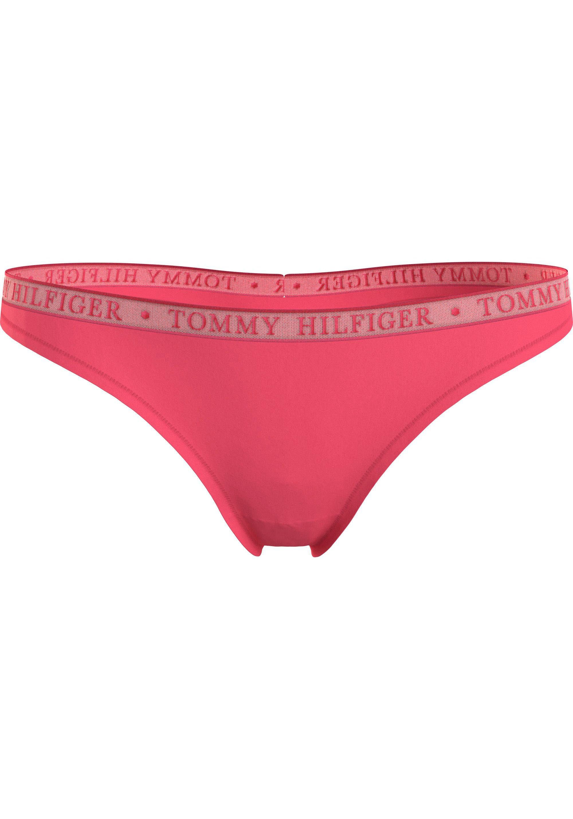 Tommy THONG Pink_Dawn/Glam_Blue/Desert_Sky mit SIZES) (Packung, (EXT 3P T-String Hilfiger Logobund LACE 3er-Pack) Hilfiger Underwear Tommy
