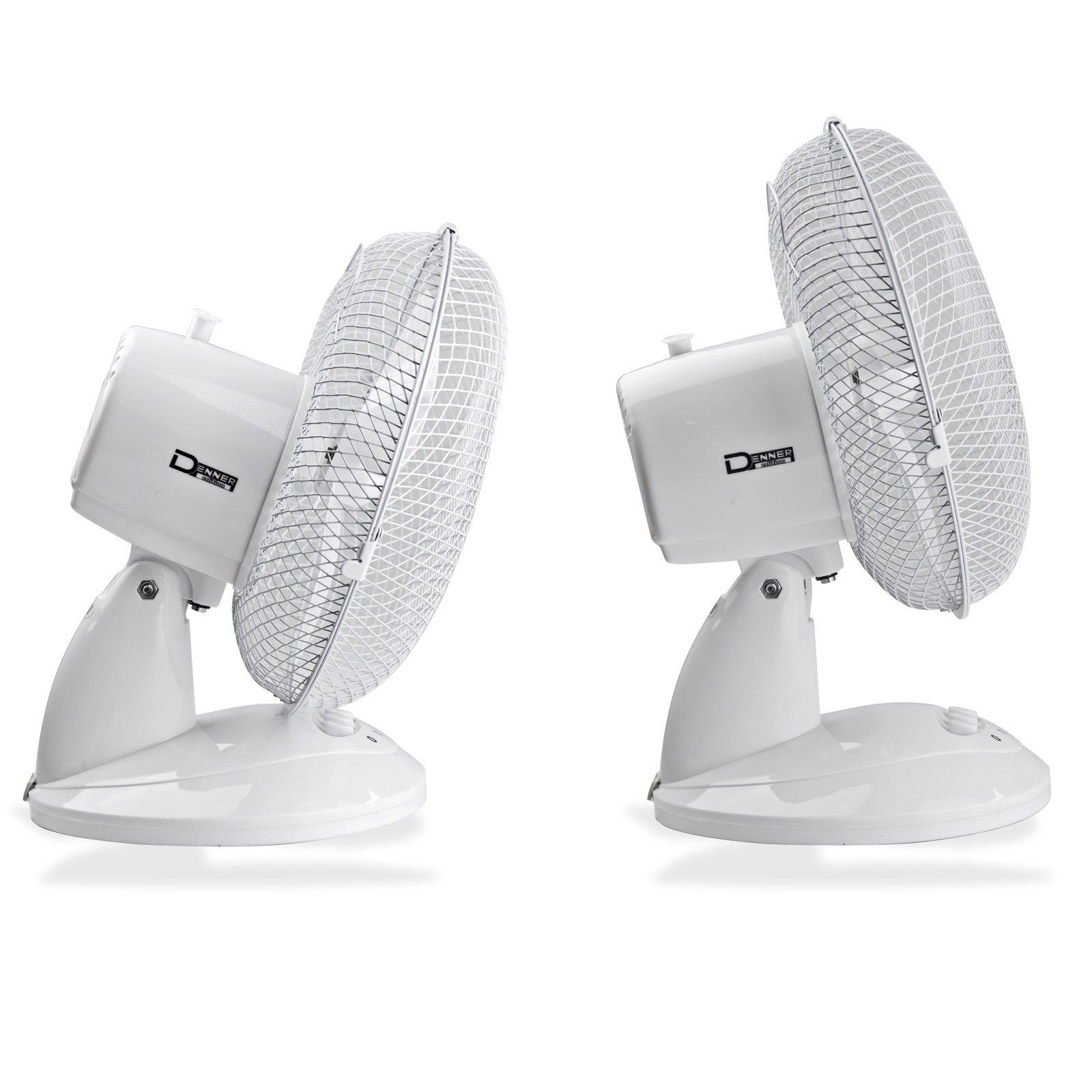 DEMA Tischventilator Tischventilator Ø 27 cm Oszillation weiß 2 Stufen – Bild 4 von 5