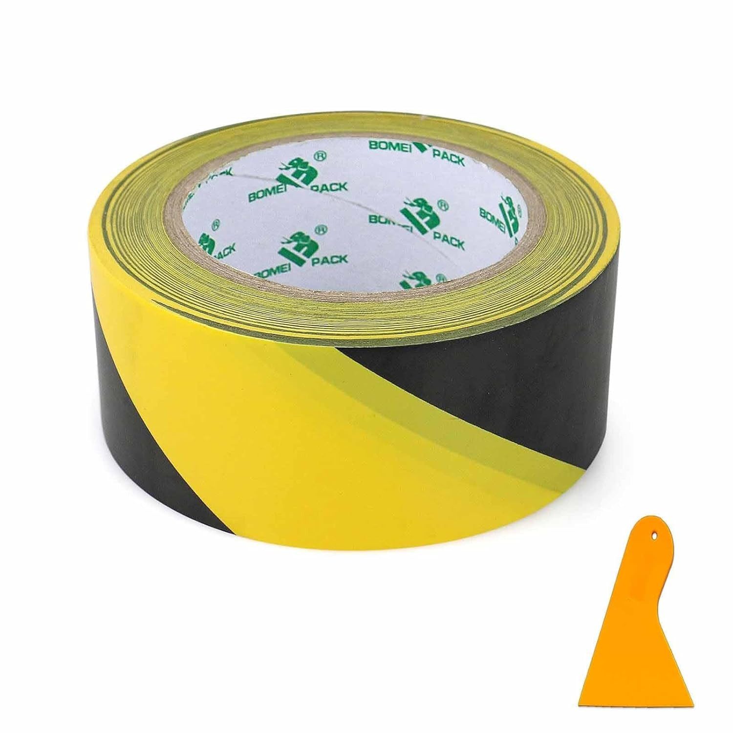 FELIXLEO Klebeband Gefahren Klebeband Schwarz Gelb PVC 50mm 33m Sicherheitsband (1-St)