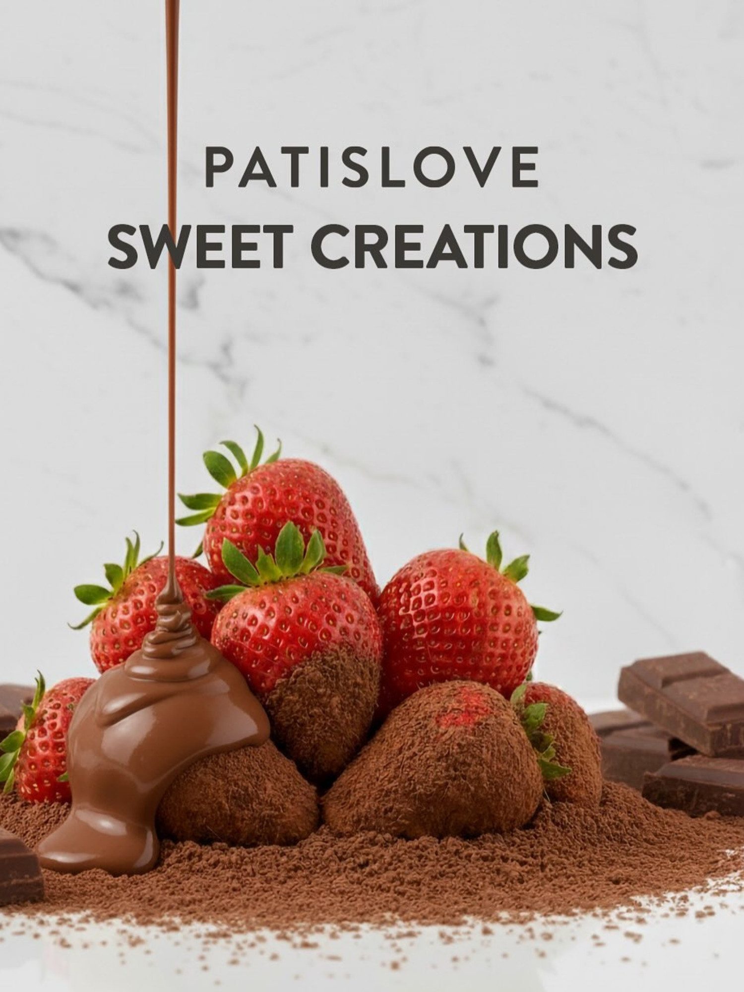 PATISLOVE Schokolade Patislove Gefriergetrocknete Erdbeeren in Vollmilchschokolade, 80g, Gefriergetrocknete ganze Früchte, Premium Vollmilchschokolade