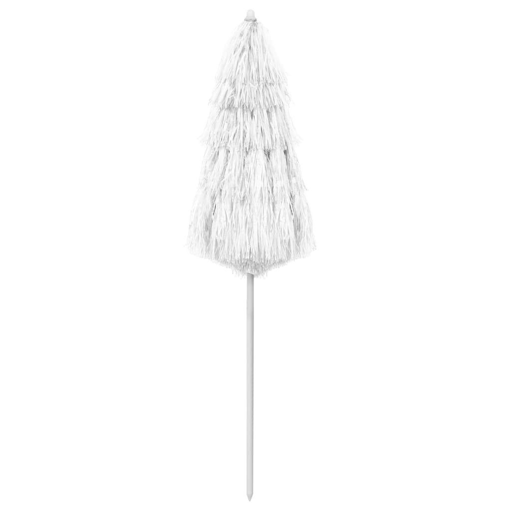vidaXL Sonnensegel, Hawaii Sonnenschirm Weiß 180 cm