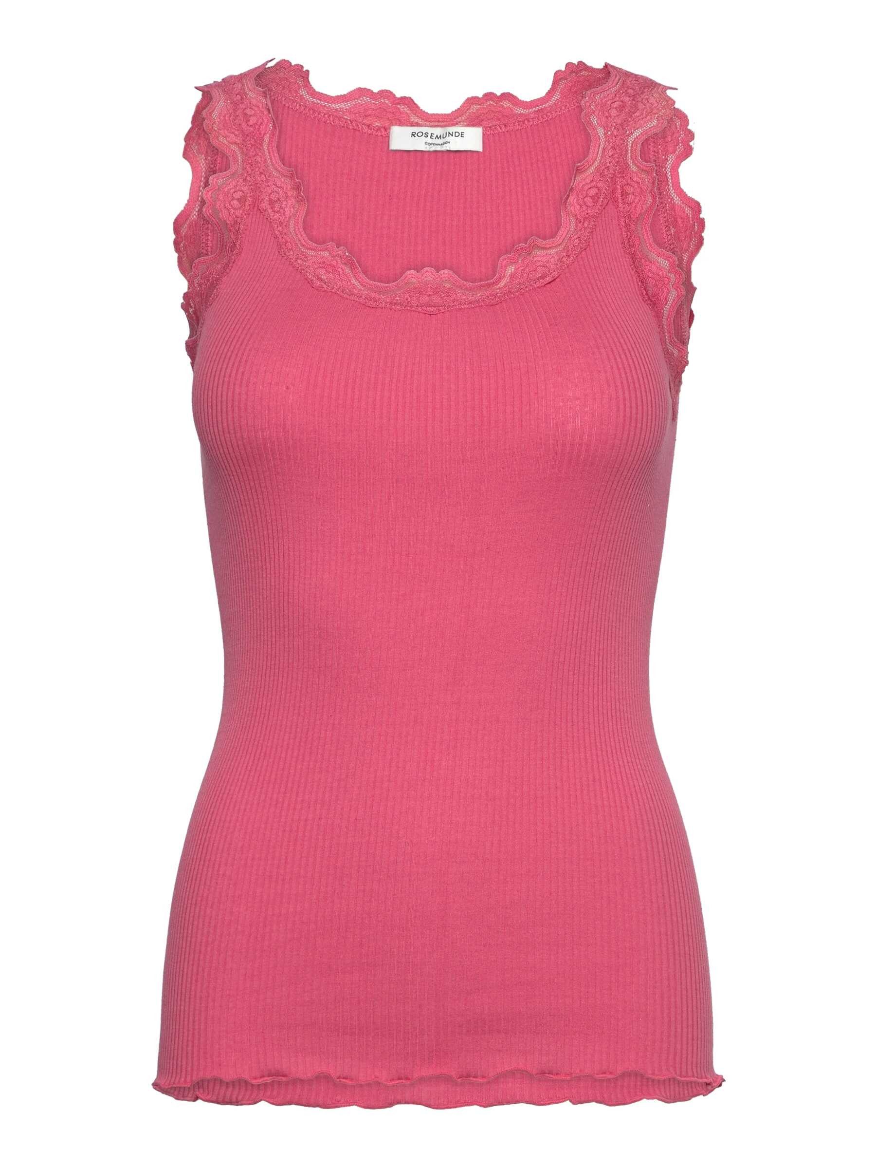 rosemunde Spitzentop Babette Silk Top Vintage-Spitzenbesatz, mit Rundhalsau günstig online kaufen