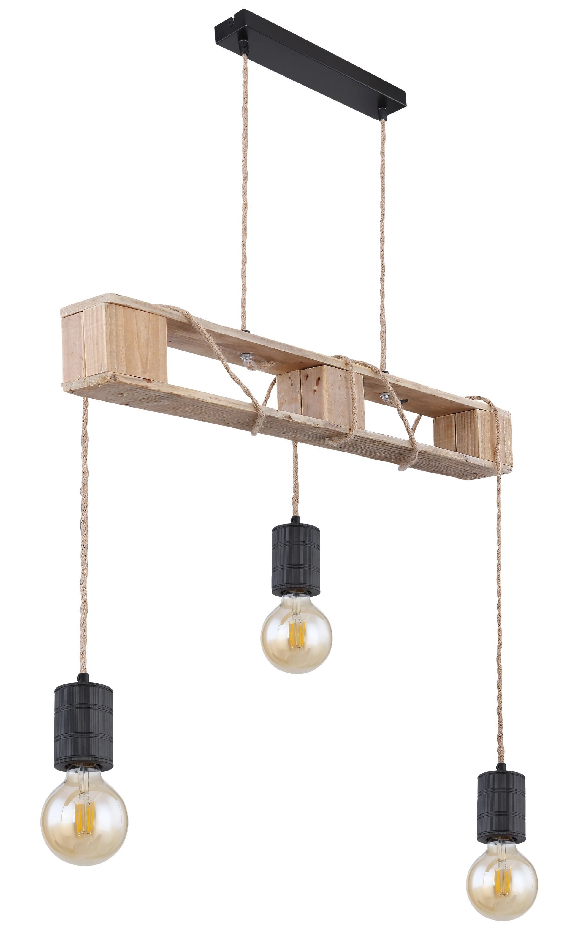 GLOBO LIGHTING Pendelleuchte JOELLE, ohne Leuchtmittel, Hängeleuchte, Kabel zum Herumwickeln, Höhe kürzbar, Esstisch