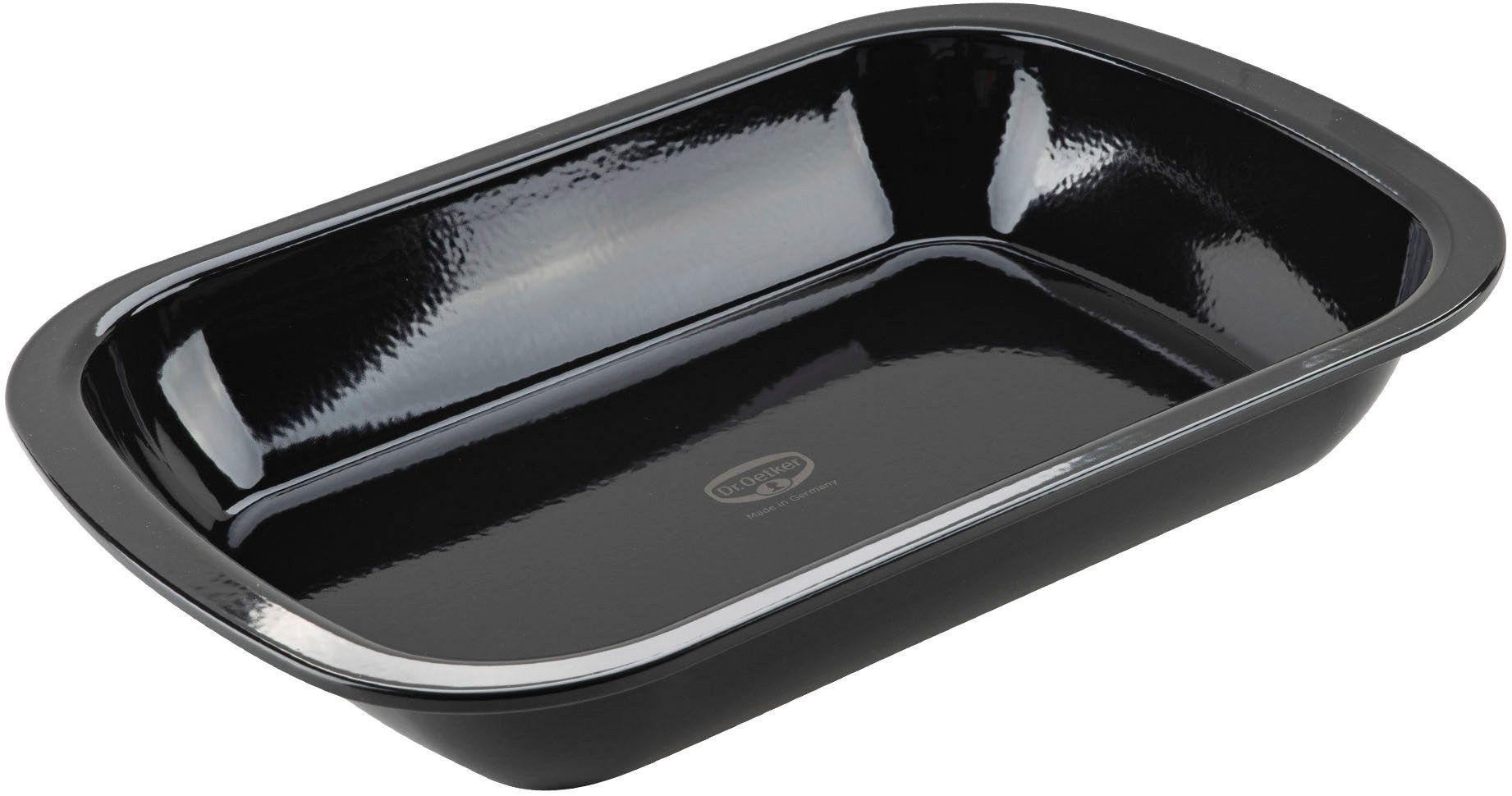 Dr. Oetker Küchenhelfer Auflaufform Back-Idee Kreativ, aus Emaille, Emaille, (1-St), hitzebeständig bis 400°C, schnitt- und kratzfest, induktionsgeeignet