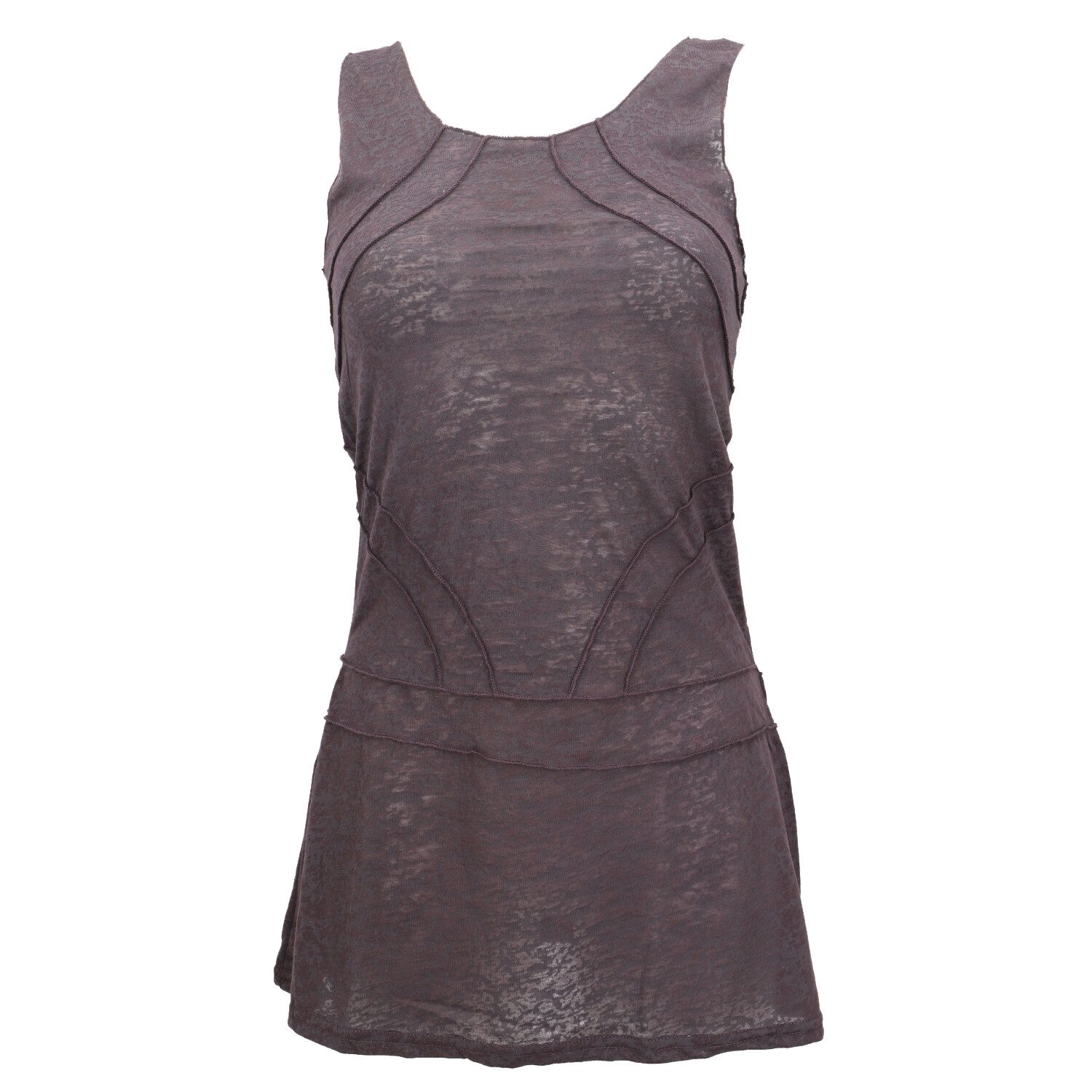 Guru-Shop Midikleid Ethno Minikleid, Festival Goakleid mit Overlock.. alternative Bekleidung