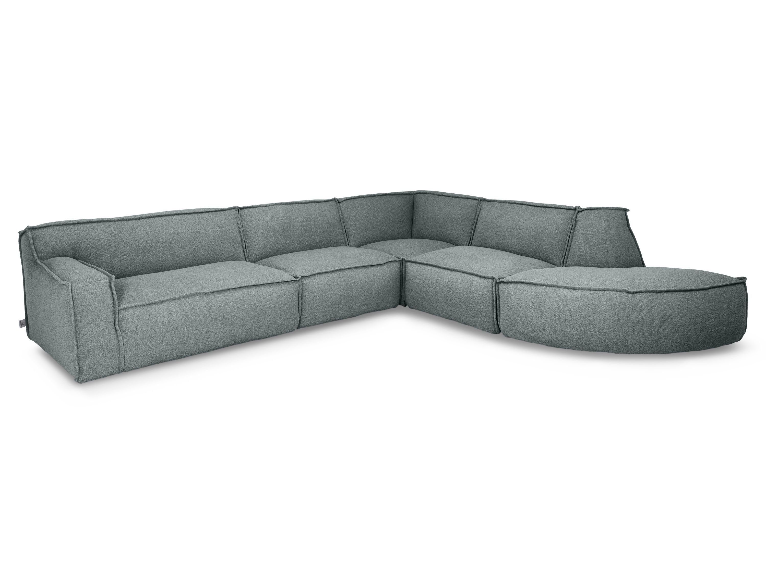 Sansibar Polsterecke Polsterecke, Polsterecke SANSIBAR Rantum (BB 345x310 cm) BB 345x310 cm Polsterecke Ecksofa Wohnlandschaft Eckcouch grey