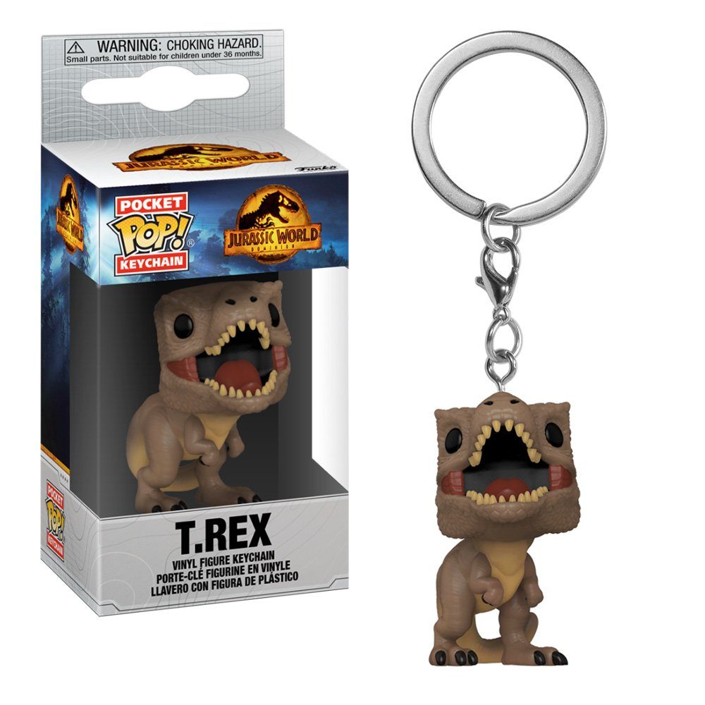 3 - T-Rex POP! Jurassic Pocket Schlüsselanhänger World Funko