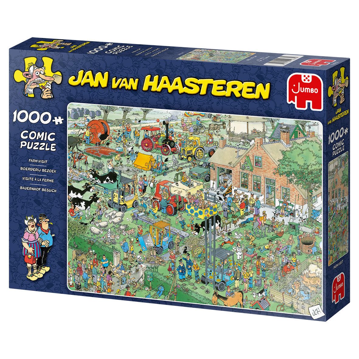 Jan van Haasteren Puzzle Jan van Haasteren Bauernhof Besuch 1000 Teile Puzzle, 1000 Puzzleteile