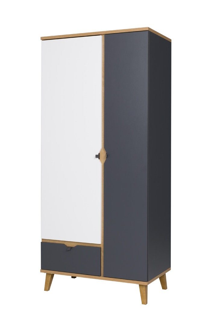 99rooms Kinderkleiderschrank Antares (Standschrank, Kinderschrank) 2-türig, mit Schubladen, viel Stauraum, Modern Design, variabel stellbar