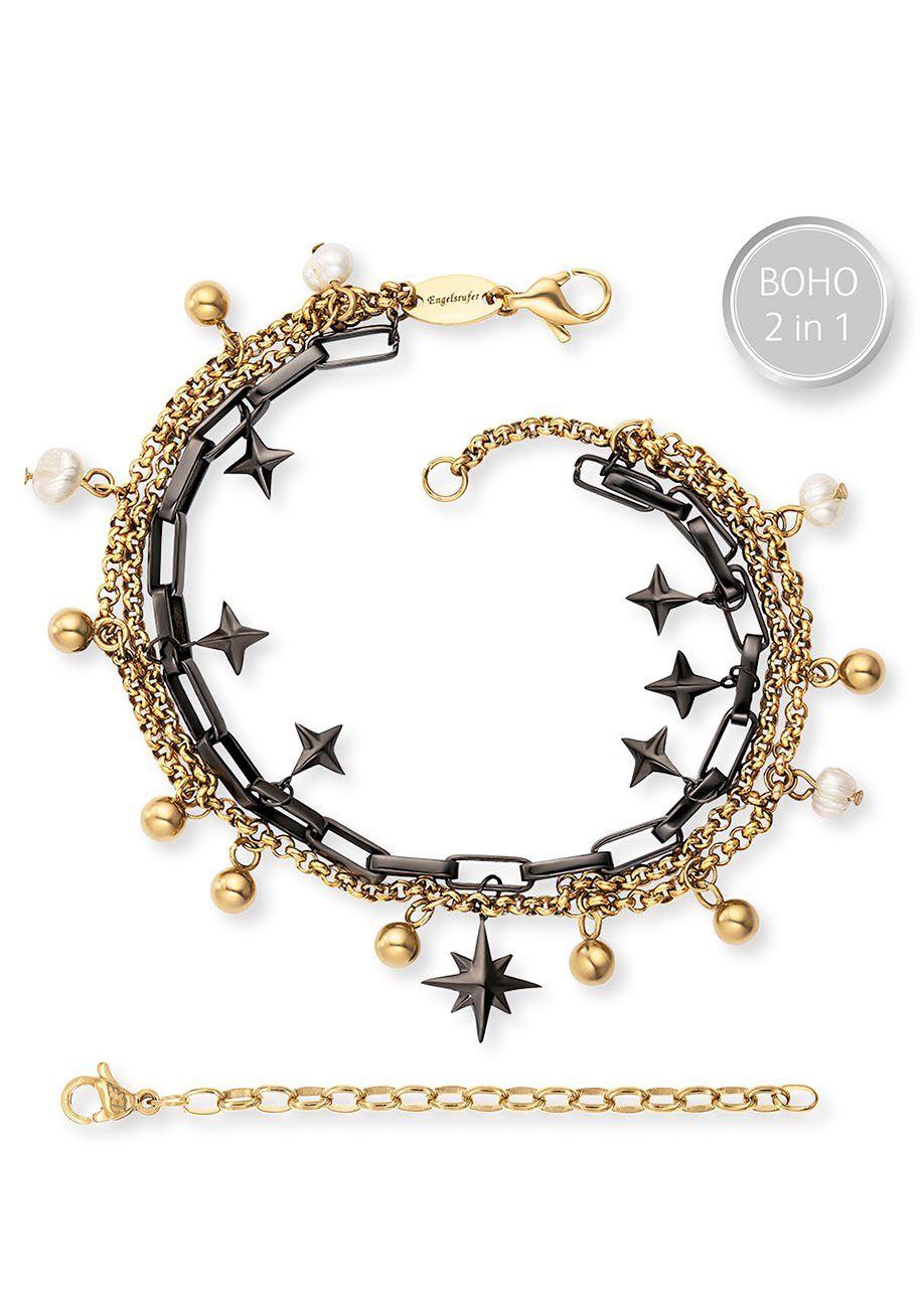 Engelsrufer Fußkette BOHO Windrose Bicolor, ERBS-WINDROSE-BI, günstig online kaufen