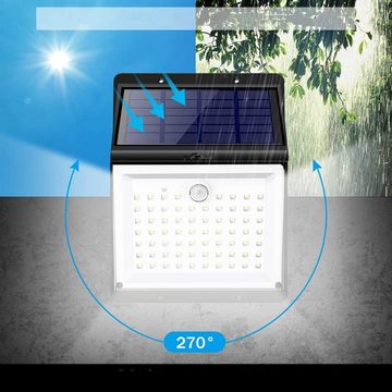 Home safety LED Außen-Wandleuchte Solarlampen 88LEDs mit Bewegungssensor, LED fest integriert