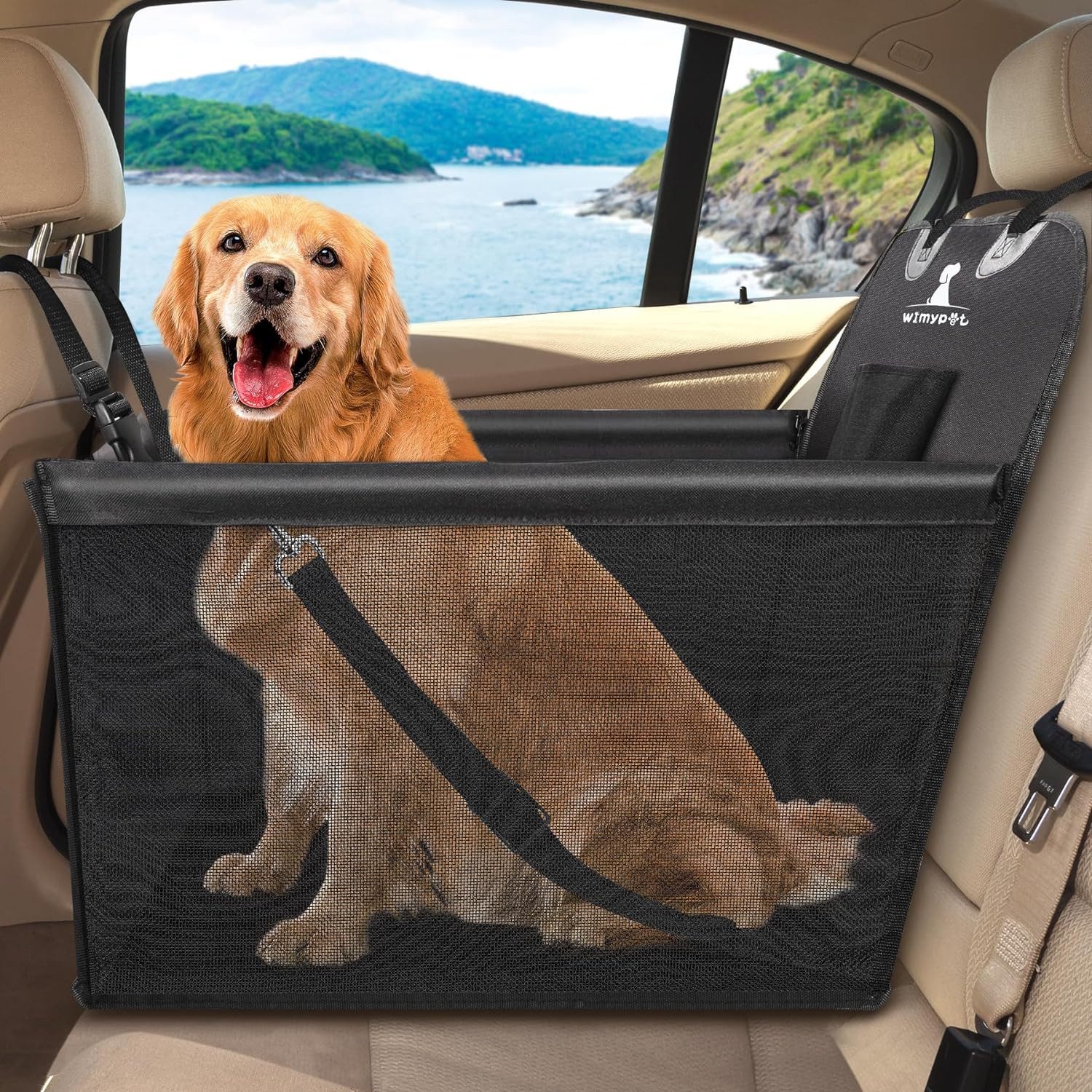 Hunde-Autositz Hunde Autositz für Kleine Mittlere Hunde, mit Hundesicherheitsgurt