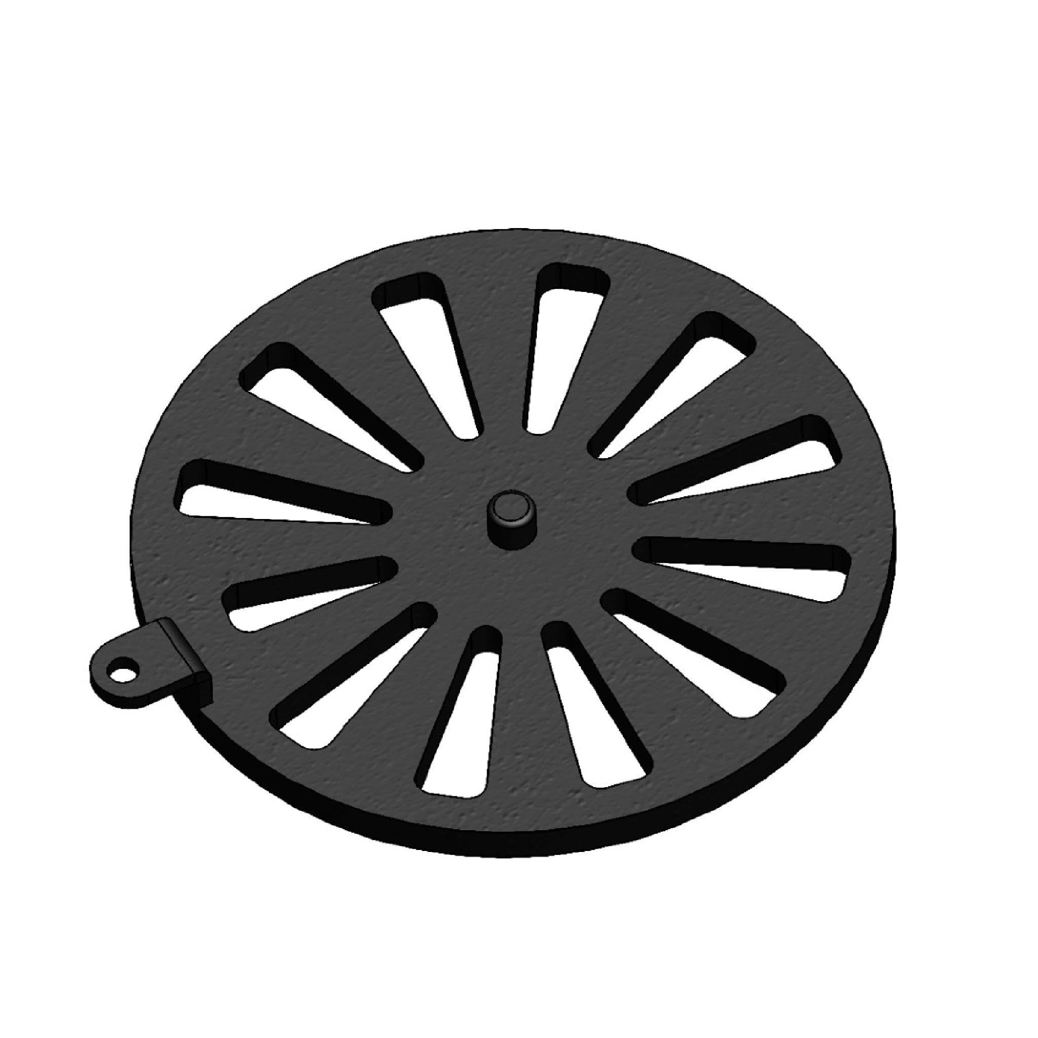 Feuerfest 123 GmbH Ofenrost Kaminrost / Ascherost Ø 195x10mm passend für Varde Ovne**, feuerfest & hitzebeständig - passgenau gefertigt in Deutschland