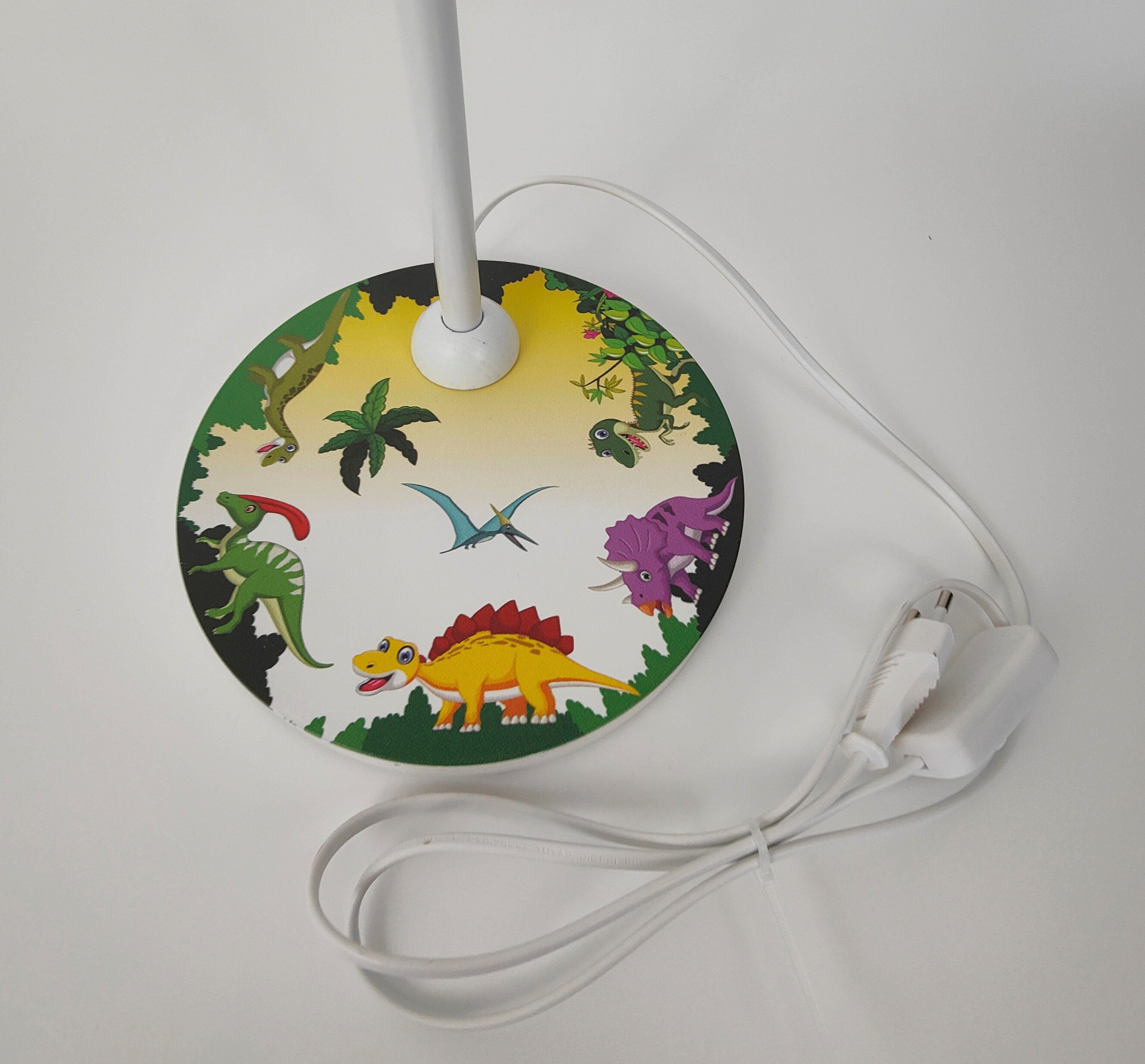 niermann Nachttischlampe Tischleuchte Dinos, Hochwertige Tisch-Leseleuchte