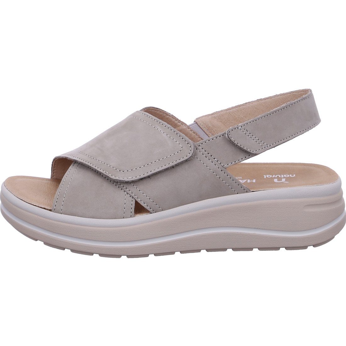 Schuhe, Woogie Hartjes Leder Sandalette grün Hartjes 048743 Damen - Sandalette